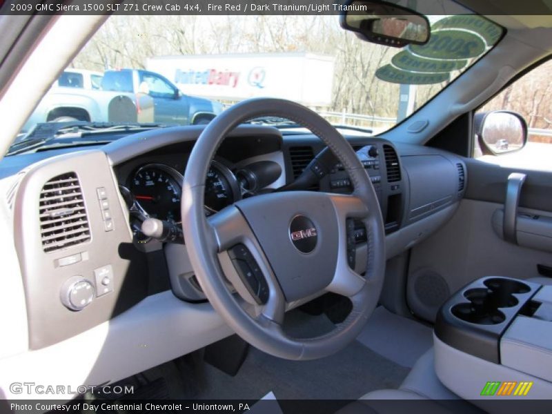 Fire Red / Dark Titanium/Light Titanium 2009 GMC Sierra 1500 SLT Z71 Crew Cab 4x4