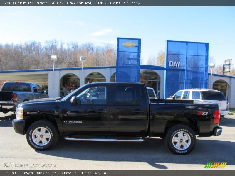 Dark Blue Metallic / Ebony 2008 Chevrolet Silverado 1500 Z71 Crew Cab 4x4