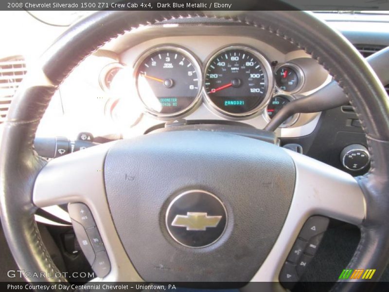 Dark Blue Metallic / Ebony 2008 Chevrolet Silverado 1500 Z71 Crew Cab 4x4