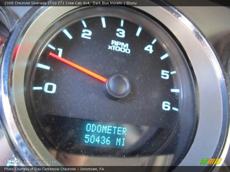 Dark Blue Metallic / Ebony 2008 Chevrolet Silverado 1500 Z71 Crew Cab 4x4