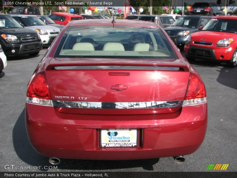 Sport Red Metallic / Neutral Beige 2006 Chevrolet Impala LTZ
