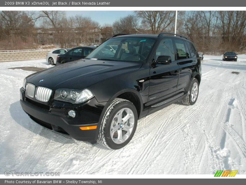 Jet Black / Black Nevada Leather 2009 BMW X3 xDrive30i