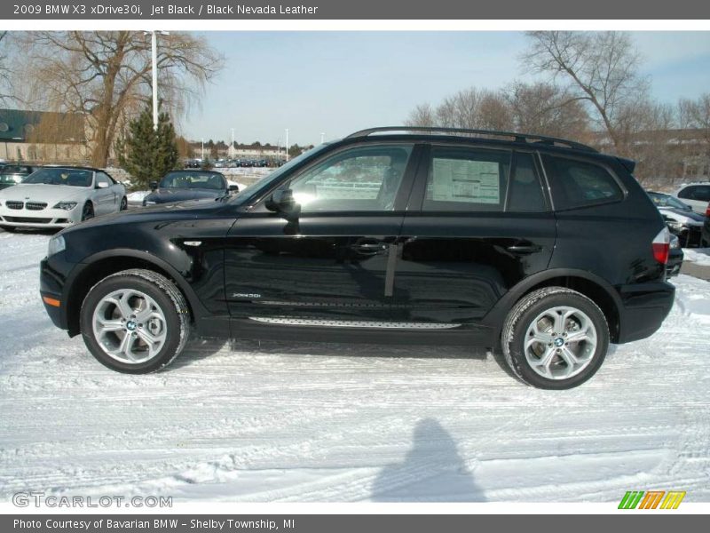 Jet Black / Black Nevada Leather 2009 BMW X3 xDrive30i
