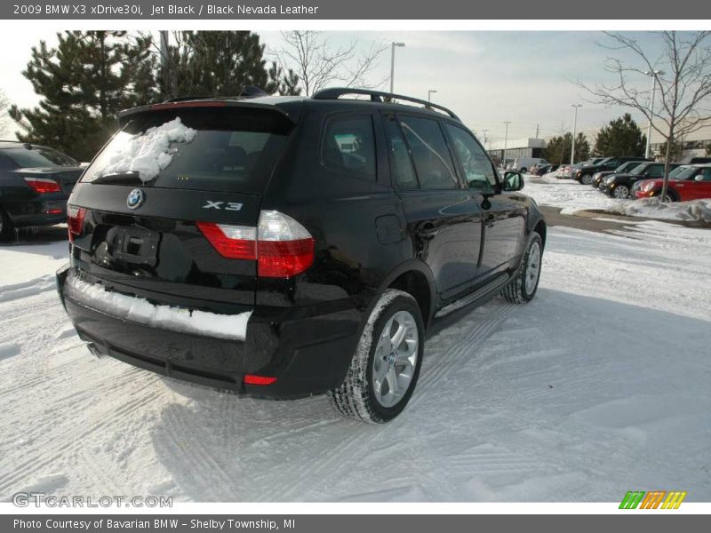 Jet Black / Black Nevada Leather 2009 BMW X3 xDrive30i