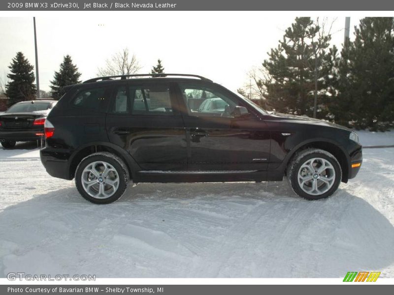 Jet Black / Black Nevada Leather 2009 BMW X3 xDrive30i