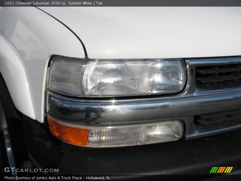 Summit White / Tan 2001 Chevrolet Suburban 1500 LS