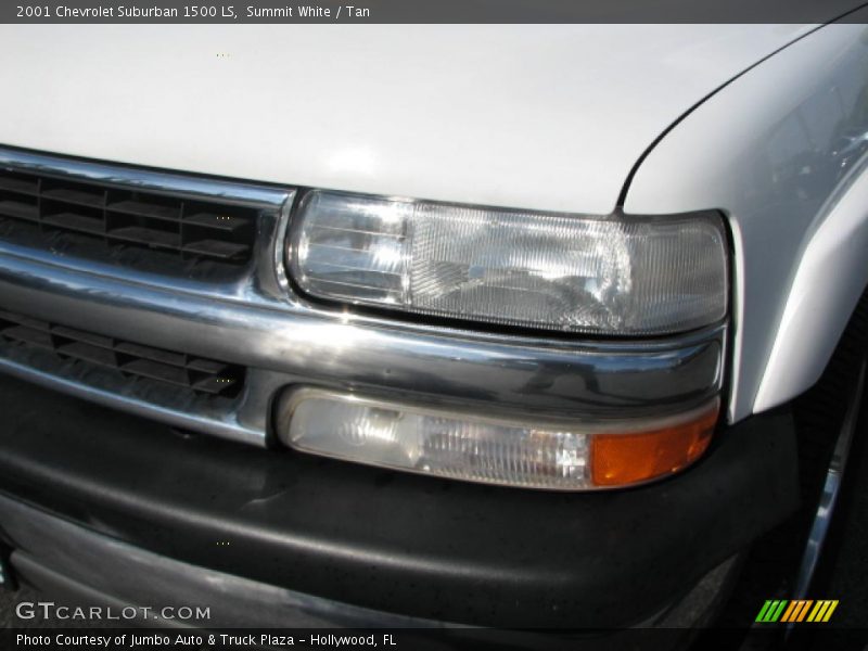 Summit White / Tan 2001 Chevrolet Suburban 1500 LS