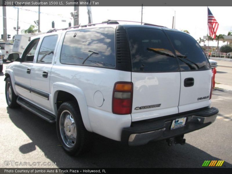 Summit White / Tan 2001 Chevrolet Suburban 1500 LS