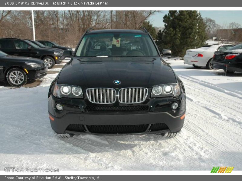 Jet Black / Black Nevada Leather 2009 BMW X3 xDrive30i