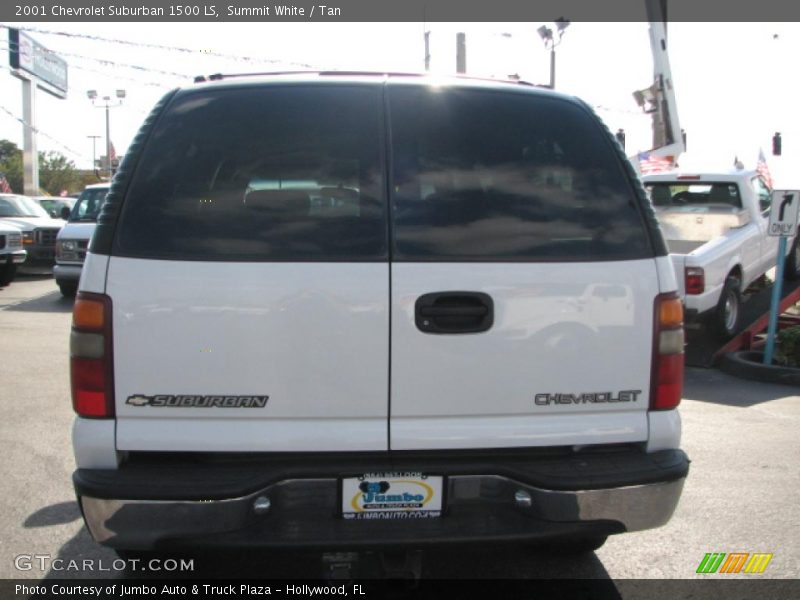 Summit White / Tan 2001 Chevrolet Suburban 1500 LS