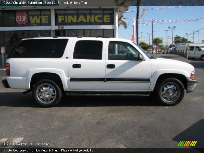 Summit White / Tan 2001 Chevrolet Suburban 1500 LS