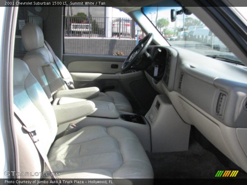 Summit White / Tan 2001 Chevrolet Suburban 1500 LS