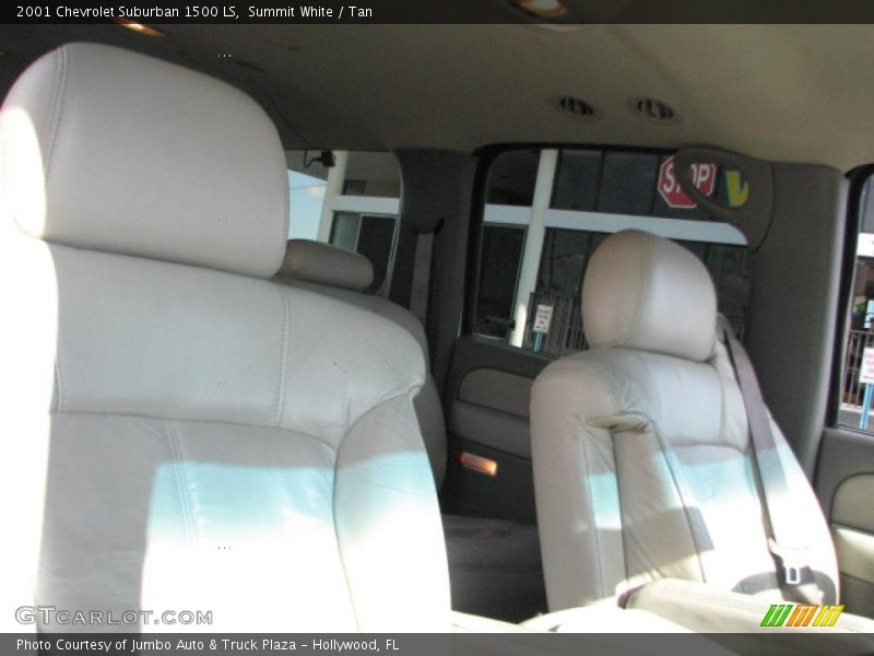 Summit White / Tan 2001 Chevrolet Suburban 1500 LS