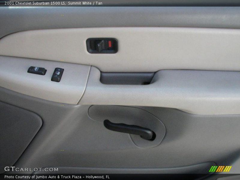 Summit White / Tan 2001 Chevrolet Suburban 1500 LS
