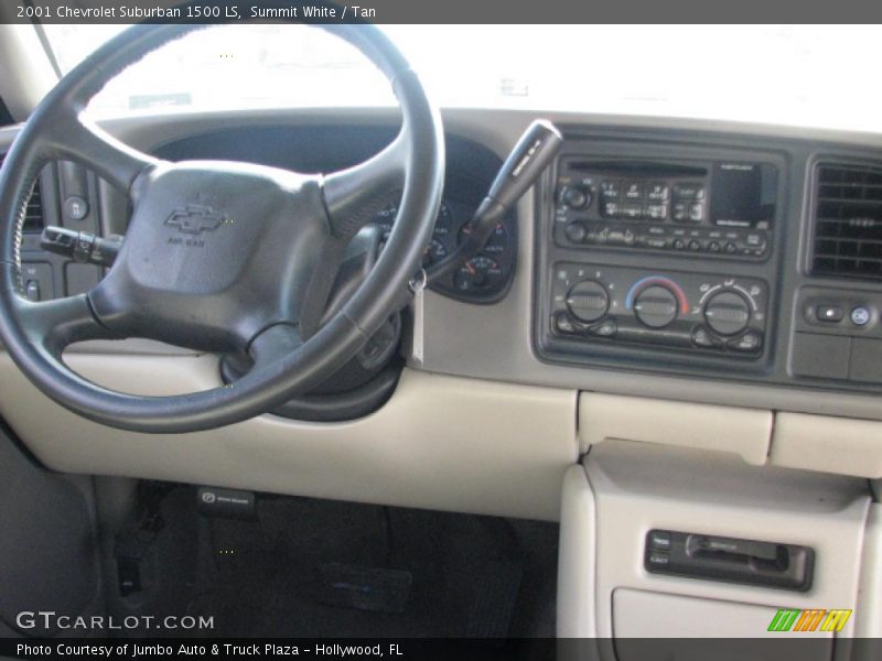 Summit White / Tan 2001 Chevrolet Suburban 1500 LS