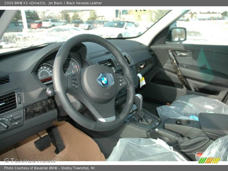Jet Black / Black Nevada Leather 2009 BMW X3 xDrive30i