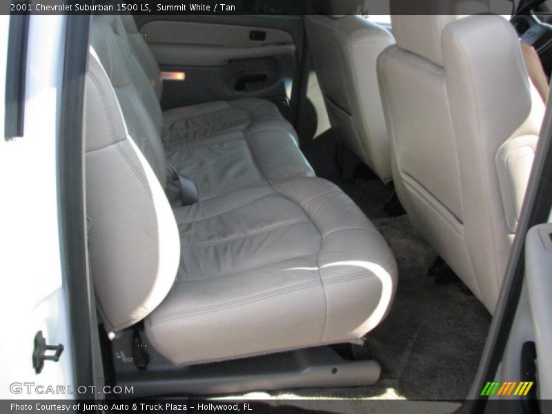 Summit White / Tan 2001 Chevrolet Suburban 1500 LS