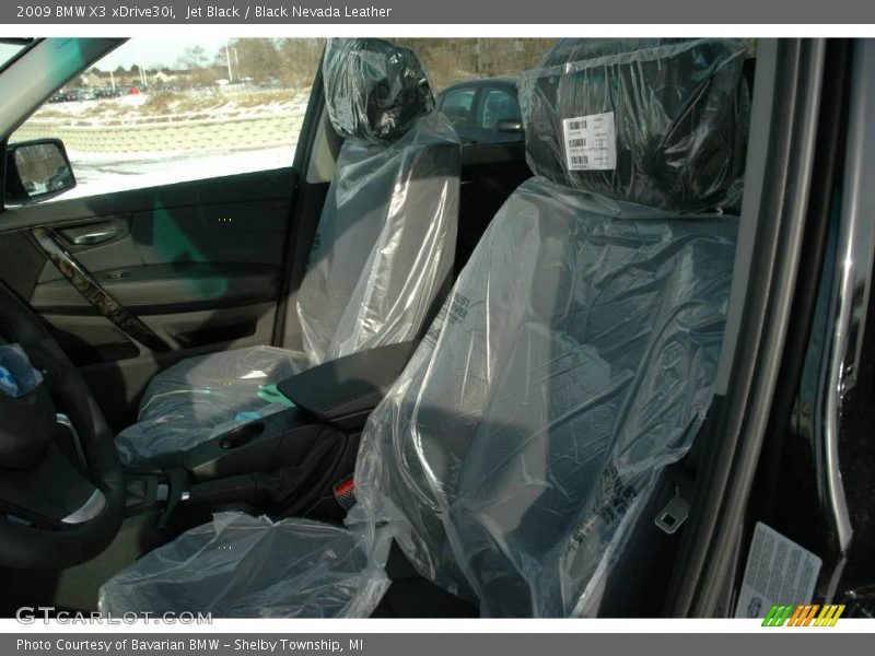 Jet Black / Black Nevada Leather 2009 BMW X3 xDrive30i
