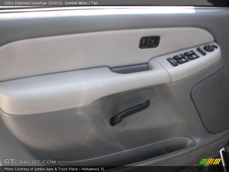 Summit White / Tan 2001 Chevrolet Suburban 1500 LS