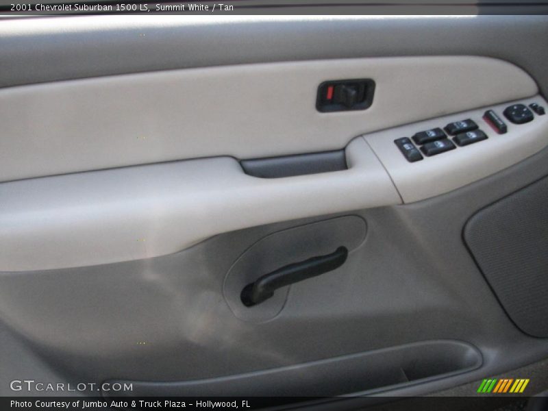 Summit White / Tan 2001 Chevrolet Suburban 1500 LS