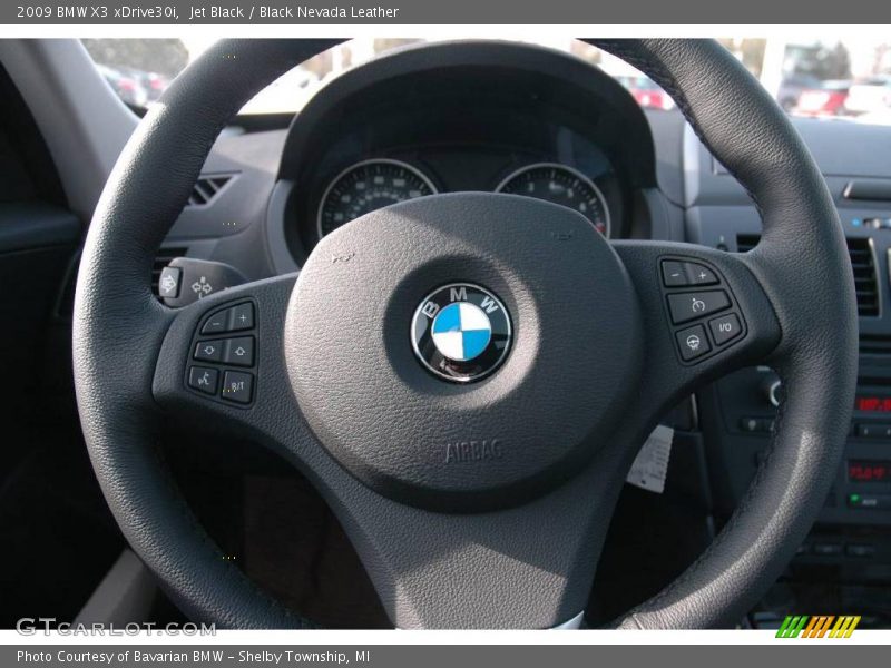 Jet Black / Black Nevada Leather 2009 BMW X3 xDrive30i