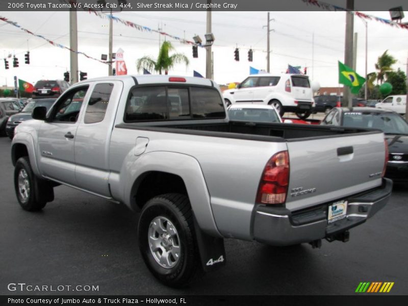 Silver Streak Mica / Graphite Gray 2006 Toyota Tacoma V6 Access Cab 4x4