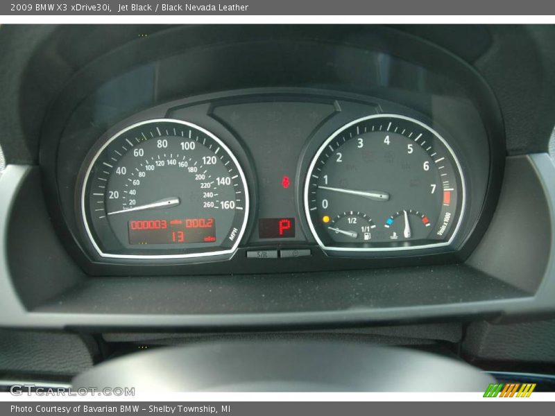 Jet Black / Black Nevada Leather 2009 BMW X3 xDrive30i