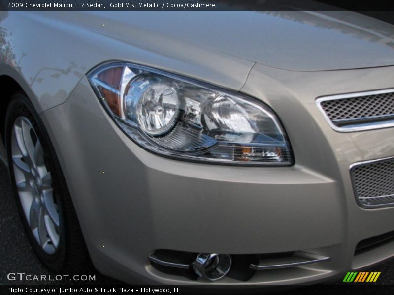 Gold Mist Metallic / Cocoa/Cashmere 2009 Chevrolet Malibu LTZ Sedan