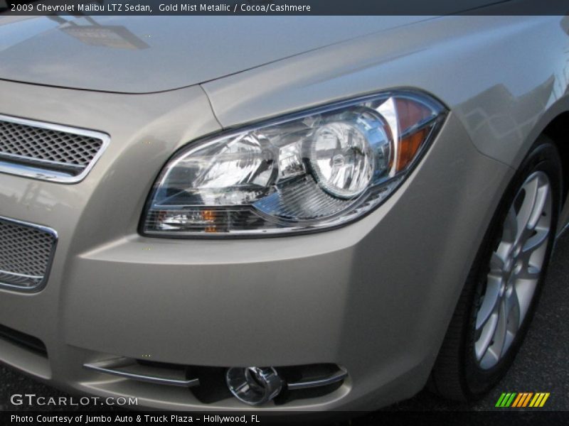 Gold Mist Metallic / Cocoa/Cashmere 2009 Chevrolet Malibu LTZ Sedan