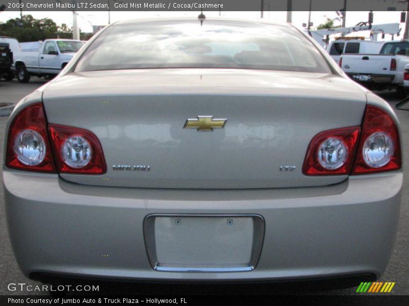 Gold Mist Metallic / Cocoa/Cashmere 2009 Chevrolet Malibu LTZ Sedan