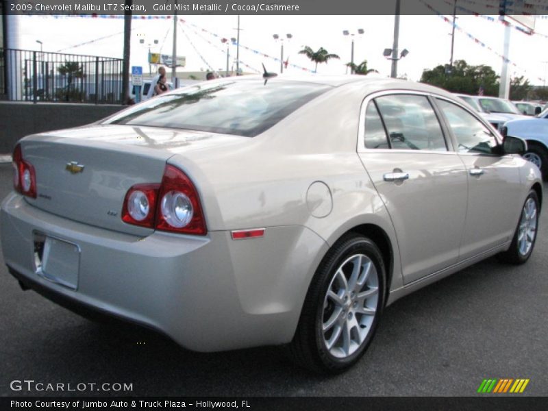 Gold Mist Metallic / Cocoa/Cashmere 2009 Chevrolet Malibu LTZ Sedan