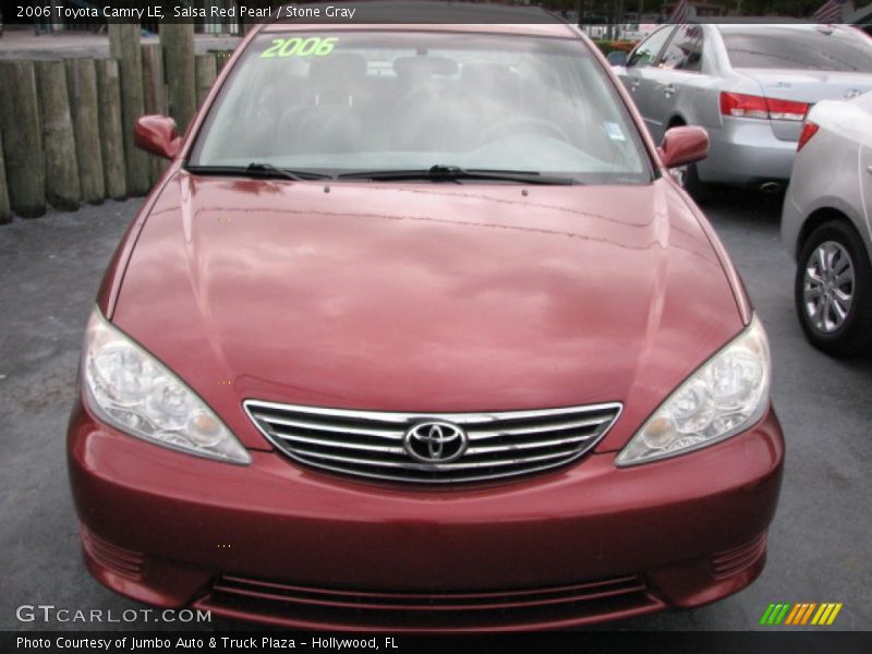 Salsa Red Pearl / Stone Gray 2006 Toyota Camry LE