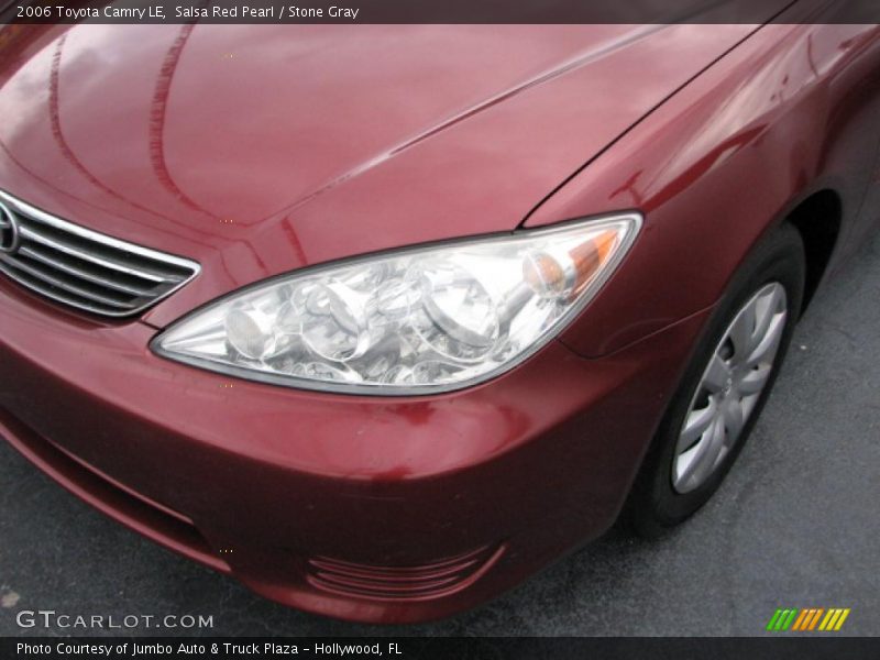 Salsa Red Pearl / Stone Gray 2006 Toyota Camry LE