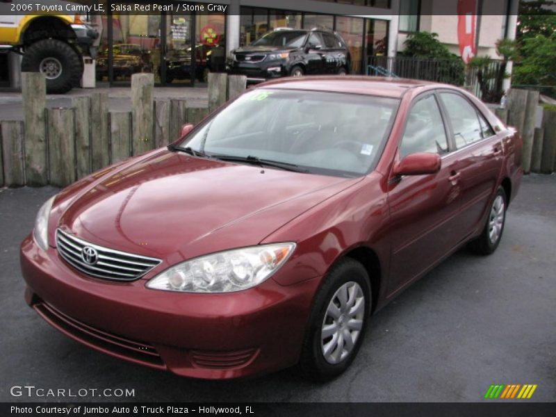 Salsa Red Pearl / Stone Gray 2006 Toyota Camry LE