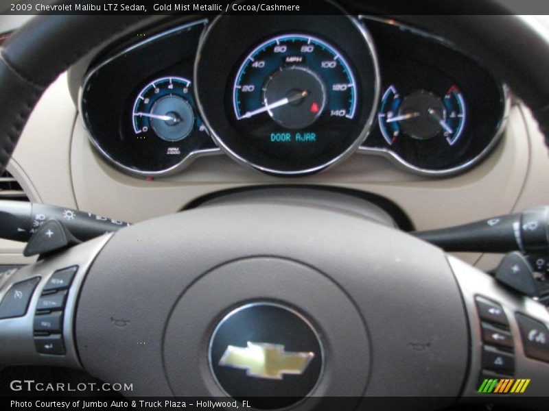 Gold Mist Metallic / Cocoa/Cashmere 2009 Chevrolet Malibu LTZ Sedan