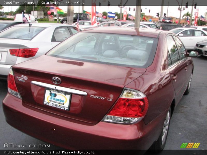 Salsa Red Pearl / Stone Gray 2006 Toyota Camry LE