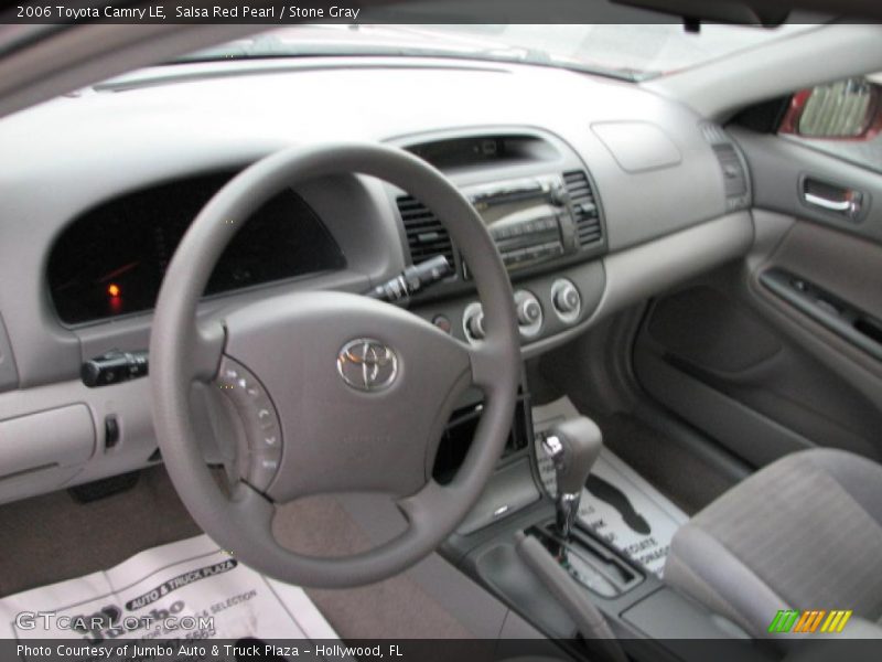 Salsa Red Pearl / Stone Gray 2006 Toyota Camry LE