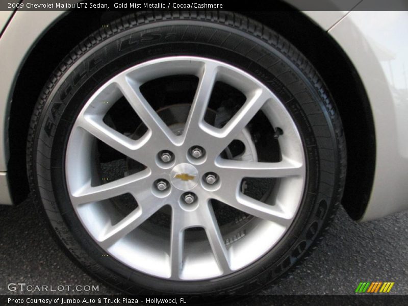 Gold Mist Metallic / Cocoa/Cashmere 2009 Chevrolet Malibu LTZ Sedan