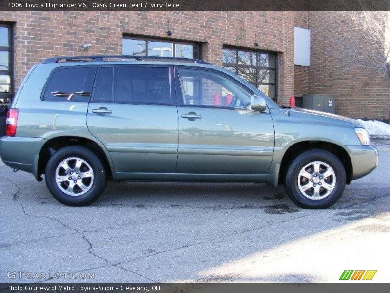 Oasis Green Pearl / Ivory Beige 2006 Toyota Highlander V6