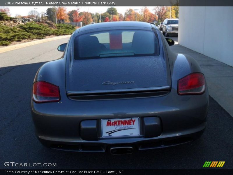 Meteor Grey Metallic / Natural Dark Grey 2009 Porsche Cayman