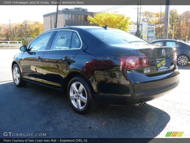 Black / Anthracite Black 2008 Volkswagen Jetta SE Sedan