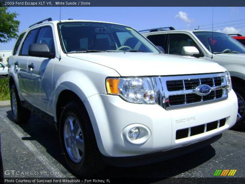 White Suede / Stone 2009 Ford Escape XLT V6