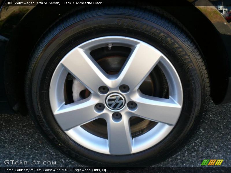 Black / Anthracite Black 2008 Volkswagen Jetta SE Sedan