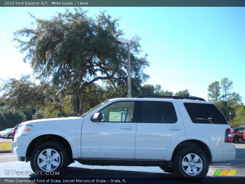 White Suede / Camel 2010 Ford Explorer XLT