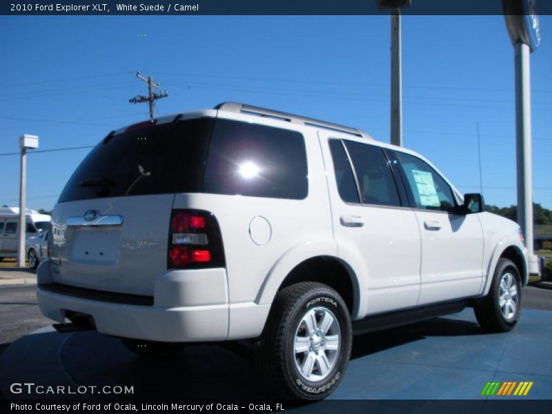 White Suede / Camel 2010 Ford Explorer XLT