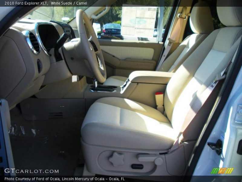 White Suede / Camel 2010 Ford Explorer XLT