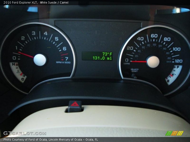 White Suede / Camel 2010 Ford Explorer XLT