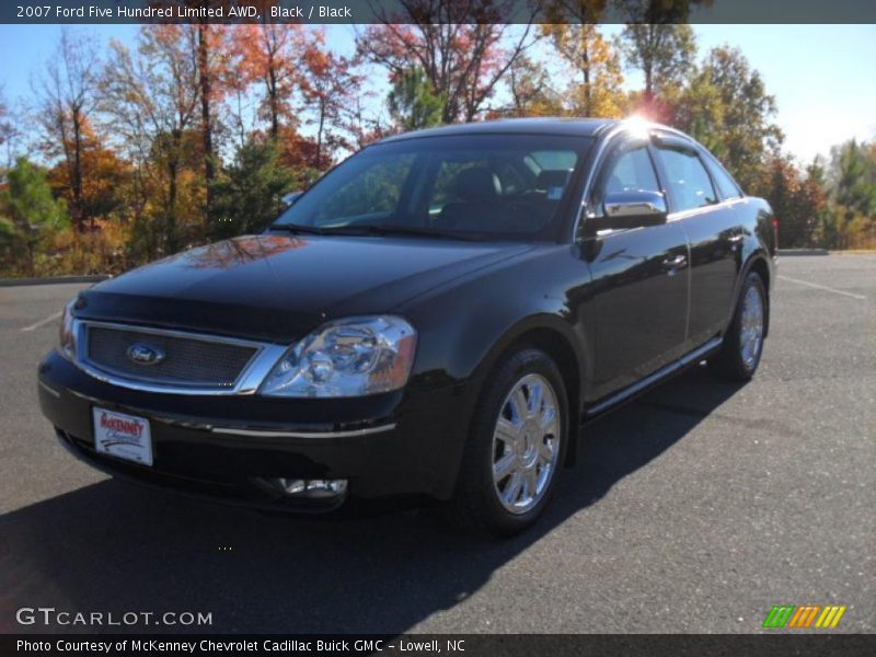 Black / Black 2007 Ford Five Hundred Limited AWD