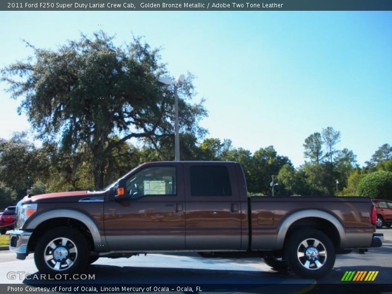 Golden Bronze Metallic / Adobe Two Tone Leather 2011 Ford F250 Super Duty Lariat Crew Cab