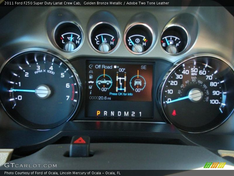  2011 F250 Super Duty Lariat Crew Cab Lariat Crew Cab Gauges